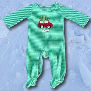 Mudpie baby’s first Christmas outfit
